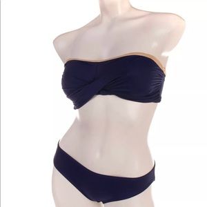 Bikini Set Removable Pads Bandeau Fully Lined